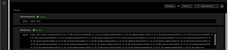 Redesigned tool showing the Run tab with SQL query results